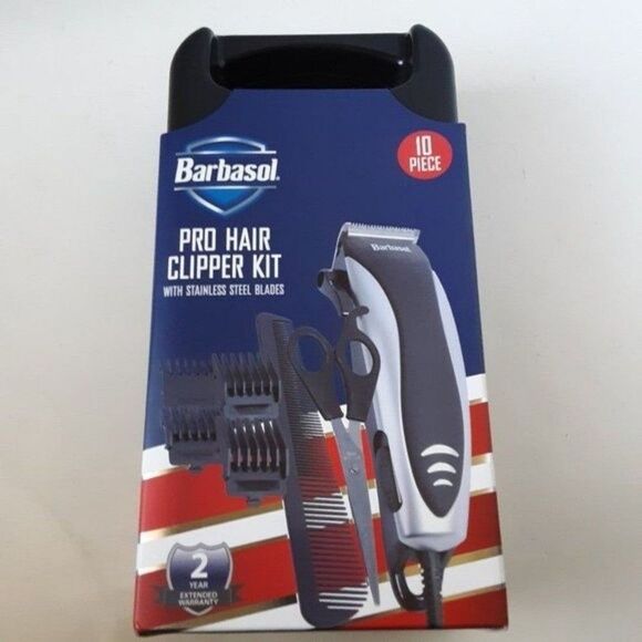 Barbasol 10pc Pro Hair Clipper Kit - Picture 1 of 11